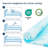 Molley 2'' Full Blue Wave Cooling Gel Memory Foam Mattress Topper-982325350-956806476