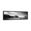 Paysage désertique en noir et blanc, Monument Valley - reproduction de photo panoramique sur toile tendue-30276807-72531897
