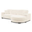 Beige en velours côtelé modulaire convertible en forme de L, revêtement doux au toucher et repose-pieds en arc beige-1194279025-1194279038-1194279026