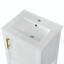 Ensemble de meuble-lavabo simple 20 po avec plateau en céramique Joddie-2040153278
