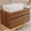 Petit meuble-lavabo flottant simple avec lavabo