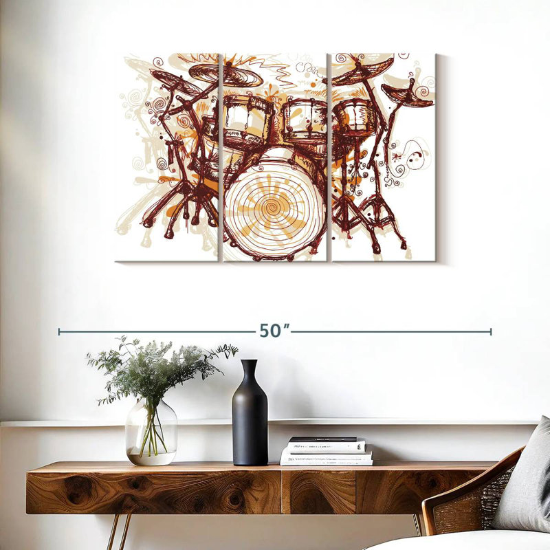 Abarca Splashing Drums, H 24 po x l 38 po