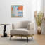 Fauteuil rembourré rond pour le salon-145210242