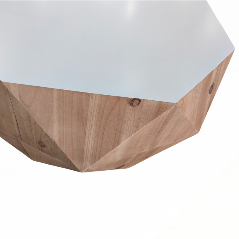Table basse tridimensionnelle en relief de style rétro américain
