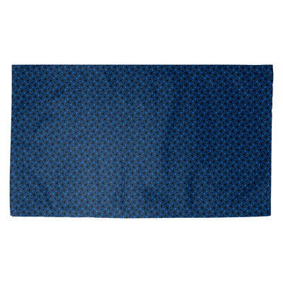 Tapis hexagonale bleu/noir zone de treillis Avicia