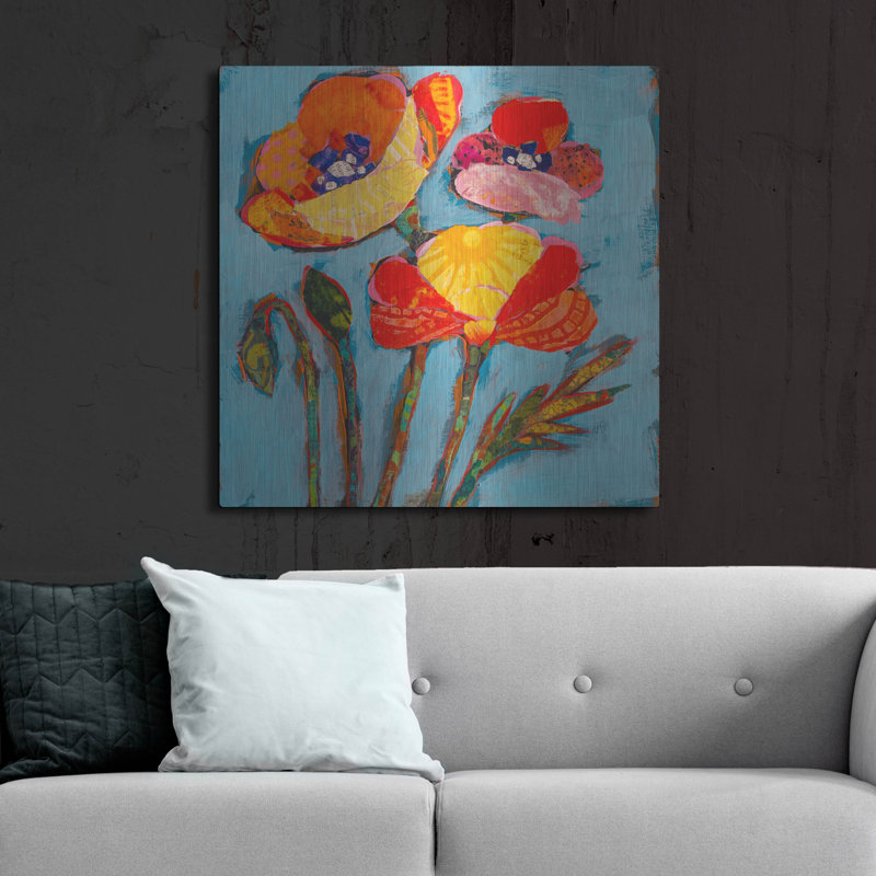 «Poppy 2» par St. Hilaire Elizabeth, H 36 po x l 36 po