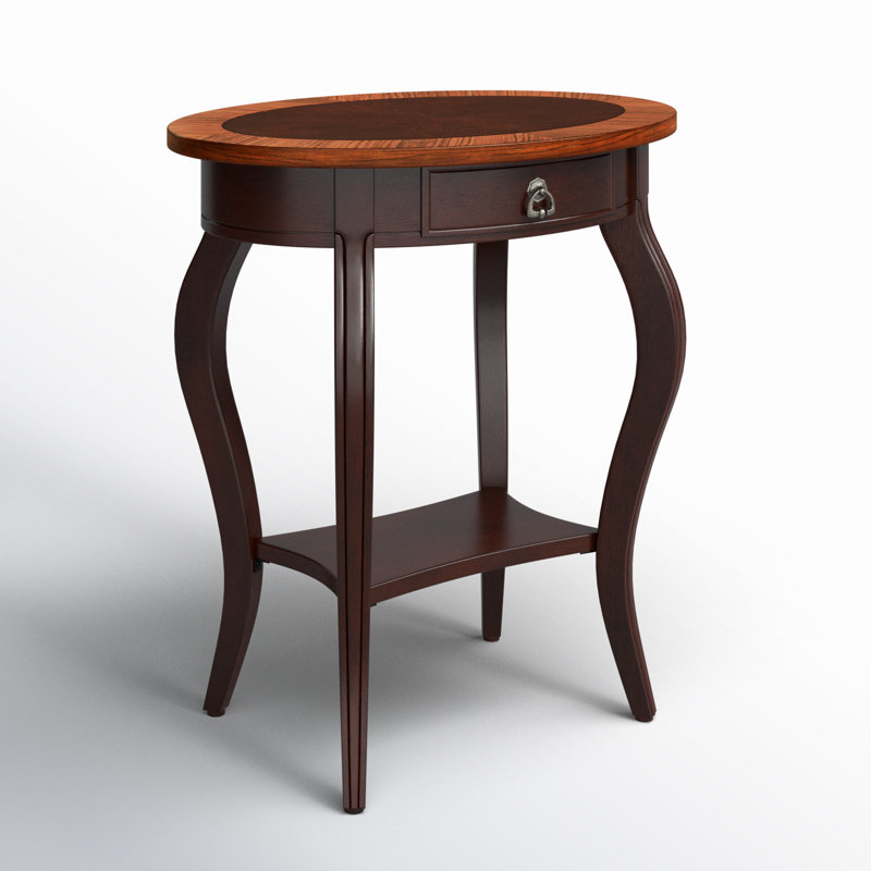 Jeanette Nouveau Oval Side Table