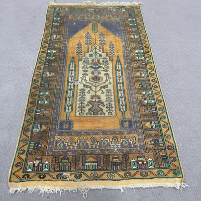 Tapis turc Oushak tissé à la main, idéal pour les décorations et les cadeaux