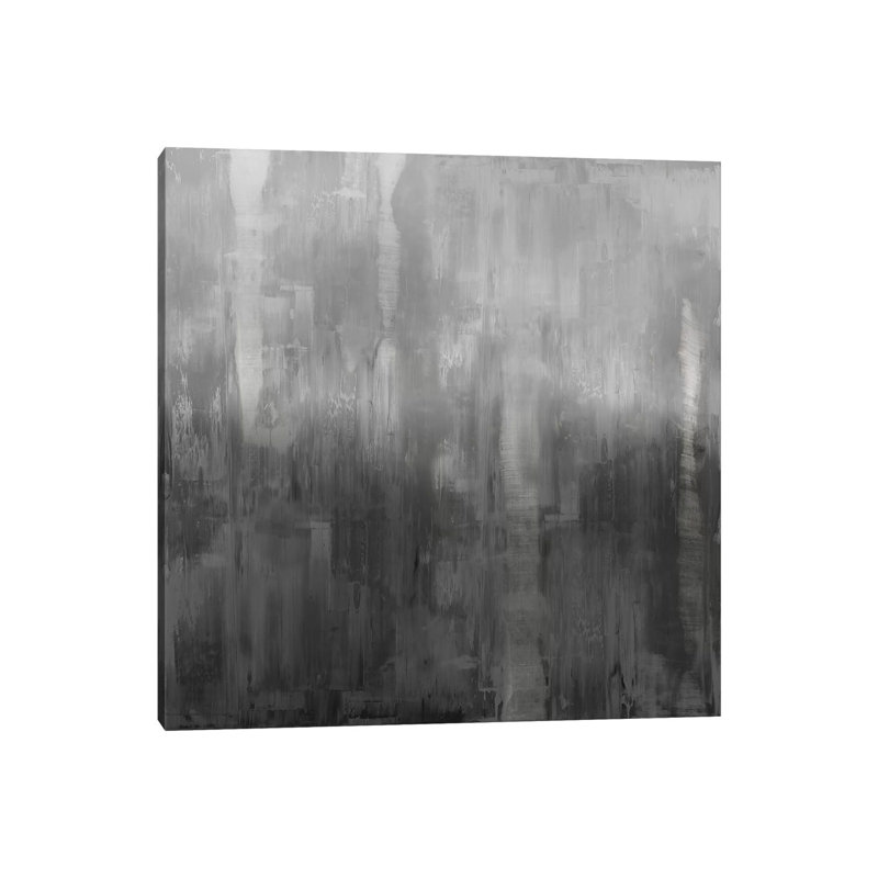 Gradation In Grey by Justin Turner - Wrapped Canvas Painting, 30.48 cm H x 30.48 cm W