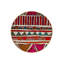 Tapis rond rond à motif floral multicolore lavable à la machine-8334747