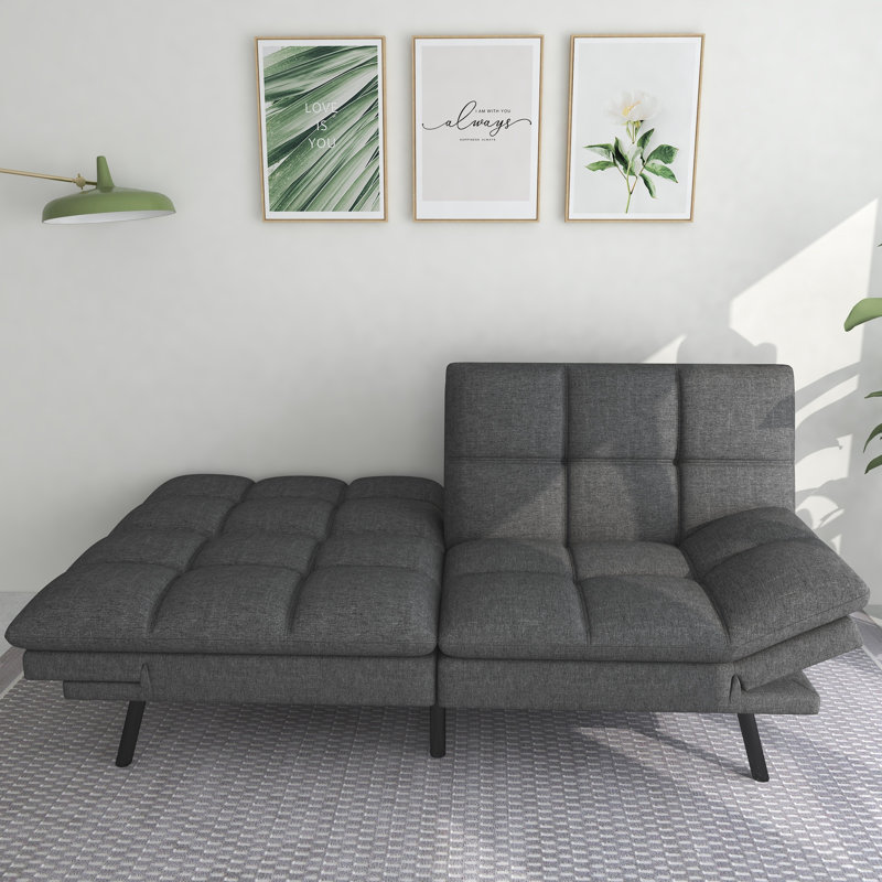 Canapé convertible Besharat, Métal gris foncé