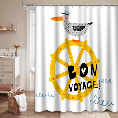 Rideau de douche Nautical Anchor