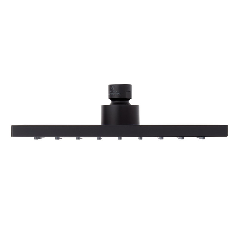 Rigi 1.8 GPM Single Function Rain Shower Head, Matte Black