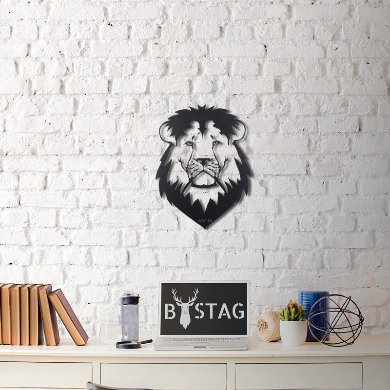 Stylish Decorative Metal Wall Accessory, Black, 19.7 x 15.0 inches | 100% Metal Construction, Thickness: 0.08 inches | Easy Wall Mounting with Back Piece | Perfect for Modern Home Decor & Unique Art Display