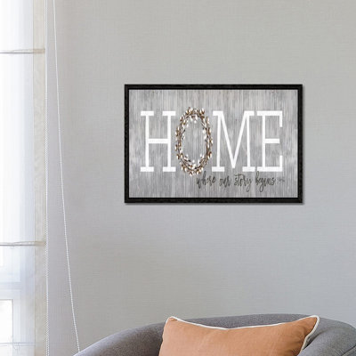 Home - Where Our Story Begins by Marla Rae - Print on Canvas