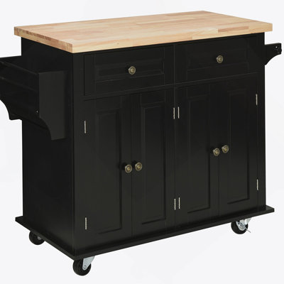 Kitchen Island On Wheels(No Include Stool)