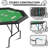 47'' 8 - Player Foldable Poker Table