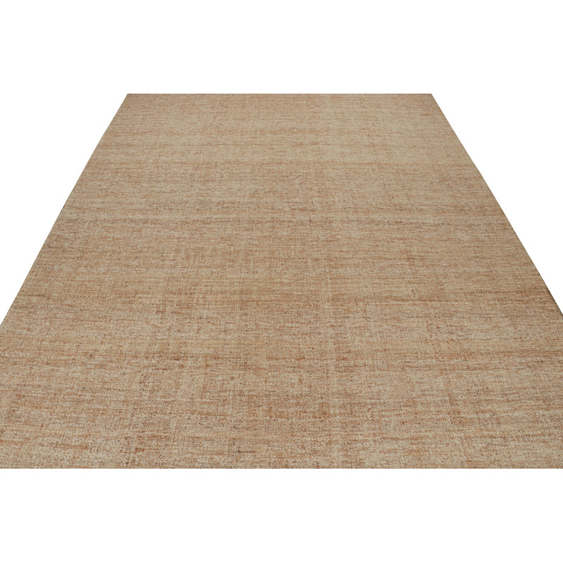 Rug & Kilim’S Contemporary Jute Kilim In Beige-Brown, Runner 10'x16'