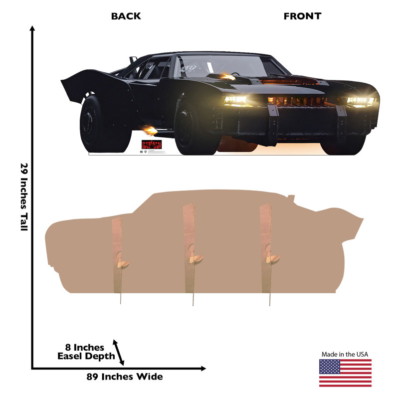 Batmobile (The Batman Movie 2022) carton debout
