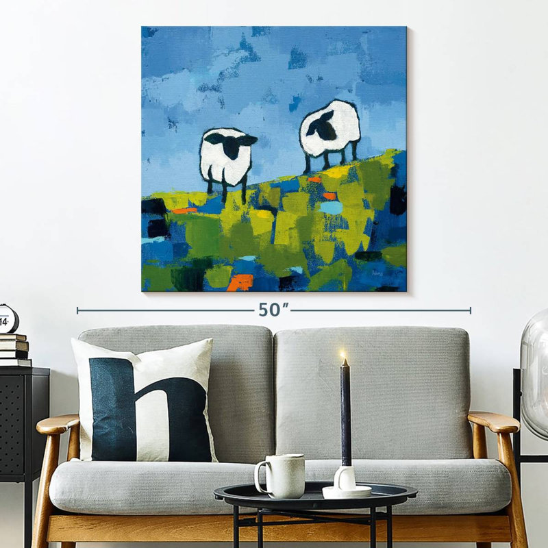 Two Sheep, 33" H x 33" W