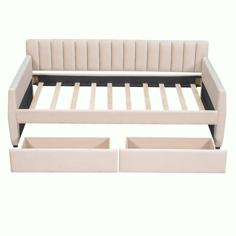 Lit de jour Lapathos, Beige, Simple