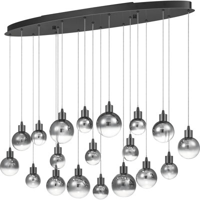 Luminaire suspendu linéaire à 1 lumière pour îlot de cuisine Twedt