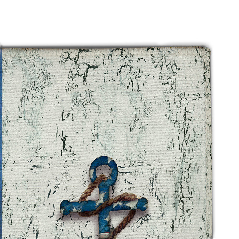 Patriotic Coastal Mix Chenille Indoor Rug, Rectangle 2' x 3'