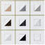 Carrelage mural mosaïque en marbre et laiton multicolore l 12 po x L 12 po Freya (1 pied carré / feuille)