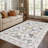 White Butterfly Washable Rug Indoor Carpet-913972182-913972181