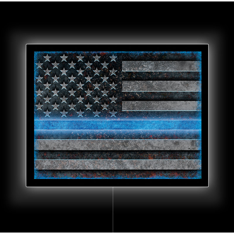 Enseignes de drapeau de police à DEL