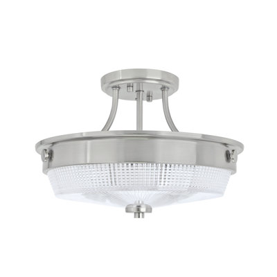Plafonnier semi-encastré 3 lumières 13 po Cael