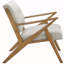 Fauteuil d'appoint capitonné