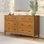 Commode Dolly à 7 tiroirs avec détails festonnés, couleur noyer