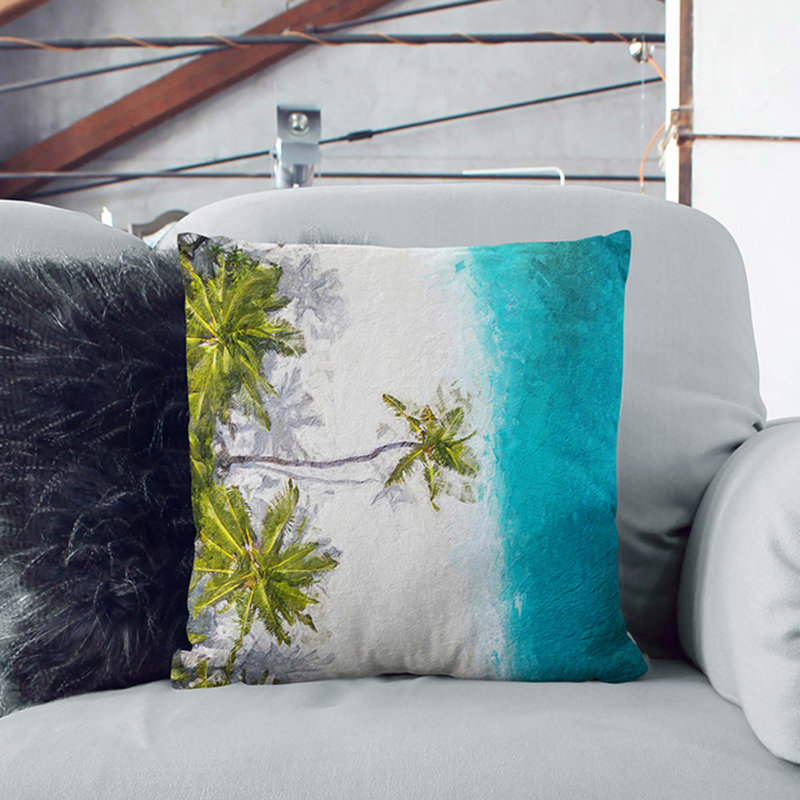 Square Throw Cushion, 40cm H x 40cm W x 15cm D, Black