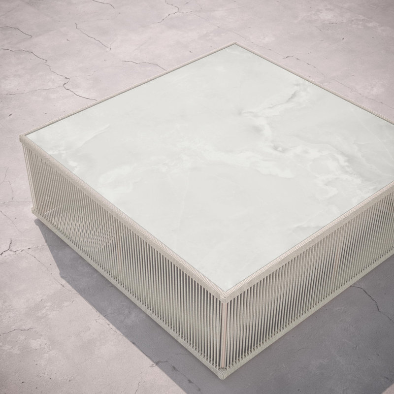 Malta Square Coffee Table Dekton Top, Helena, Birch