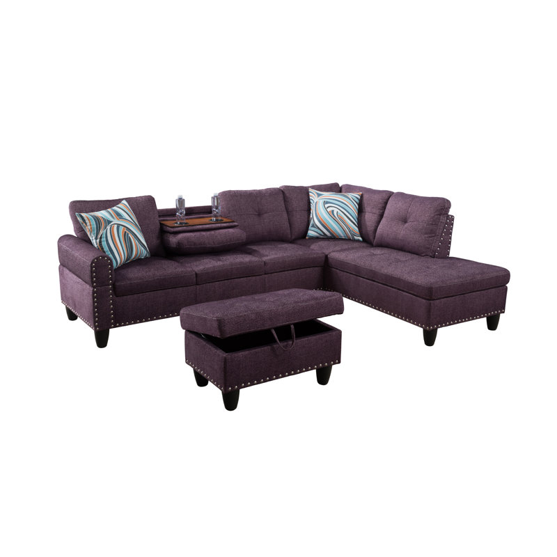 Ensemble de canapé modulaire 3 pièces Amaranth, Orienté à droite