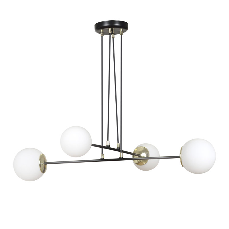 Cecily 4 - Light Kitchen Island Pendant, Black