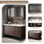 Meuble-lavabo autoportant 47,64 po en chêne massif avec miroir-1153021593