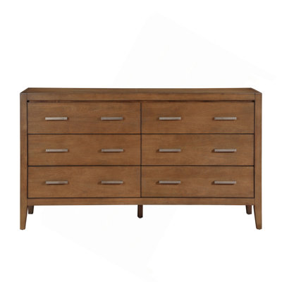 Transitional Bedroom Furniture 1Pc Dresser Of 6X Drawers Wooden