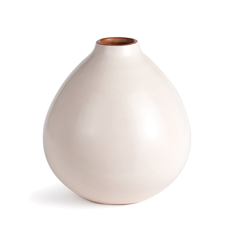 Lucela Handmade Ceramic Table Vase, White