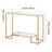 2-Tier Glass Console Table
