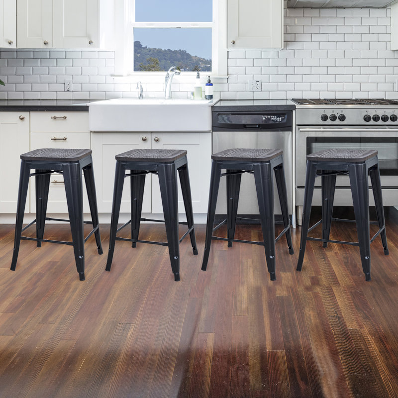 Hulene Counter Stool, Black