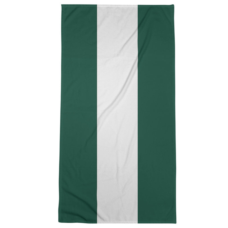 Beach Towel, Sage Green/Off White