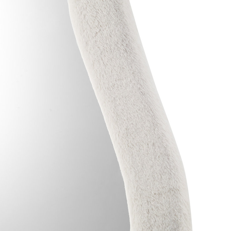 Cynita Free Form Mirror, Beige