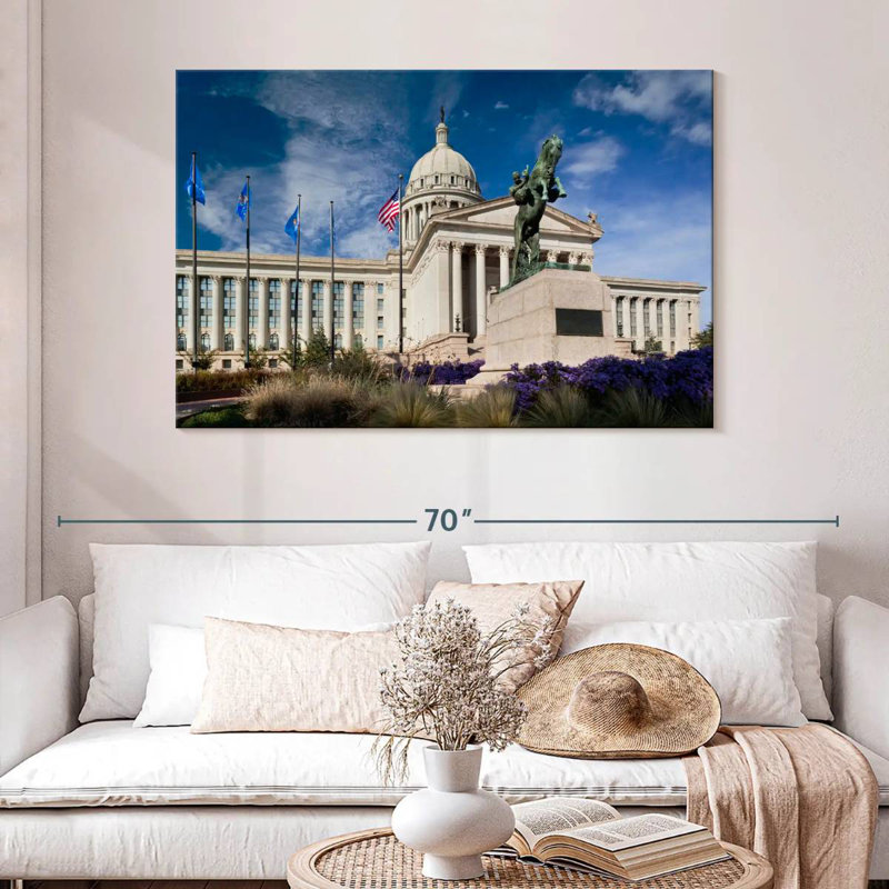 Rorry Oklahoma State Capitol, 32" H x 48" W