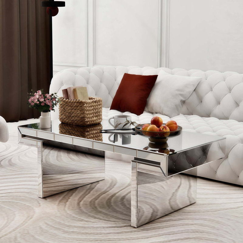 Rectangular Mirror Coffee Table