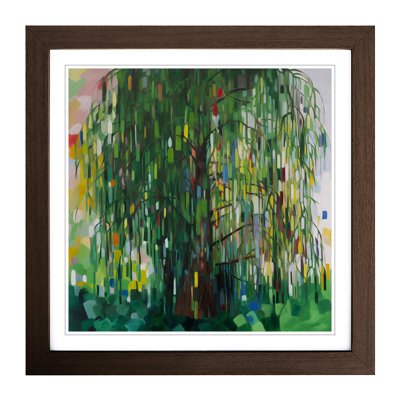 Weeping Willow Suprematism - Framed Print