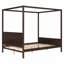 Lit plateforme à baldaquin en bois-566957951