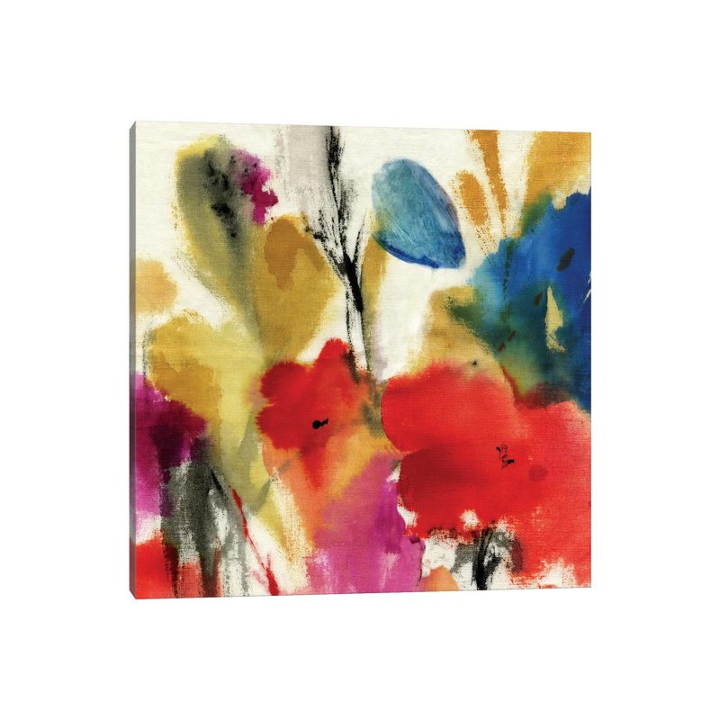 Watercolour Florals II by Asia Jensen - Wrapped Canvas Print, 30.48 cm H x 30.48 cm W