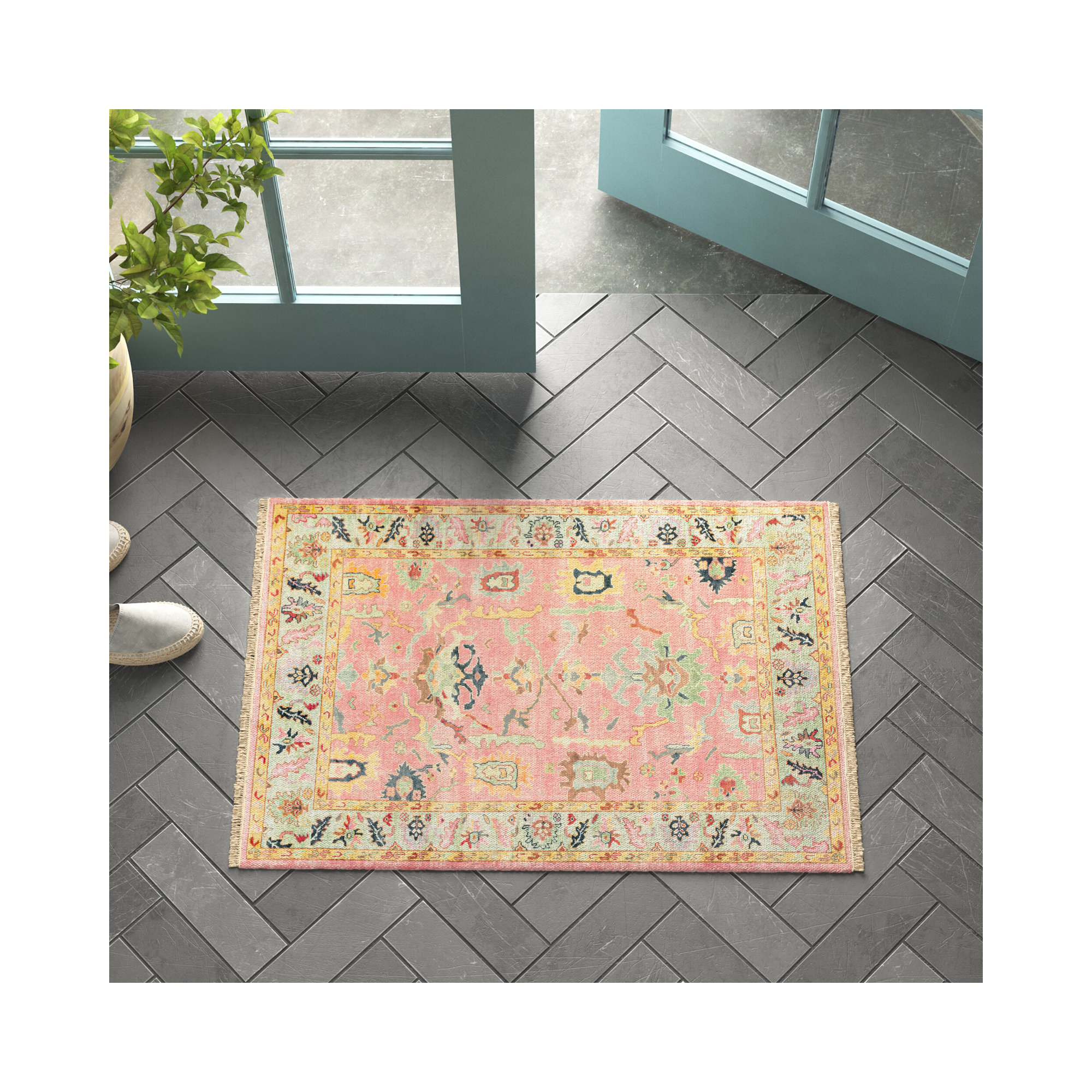 Morrisson Handmade Rug, Rectangle 2' x 3'